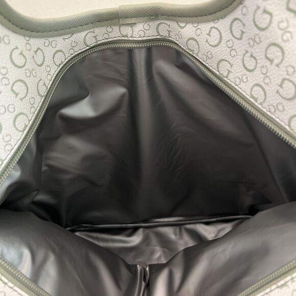 GUESS Lunch Tote BAG Sage/White Junction Travel PU Leather - Picture 9 of 9